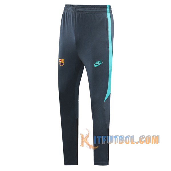 Pantalones Entrenamiento FC Barcelona Gris Clair Verde 2019/2020