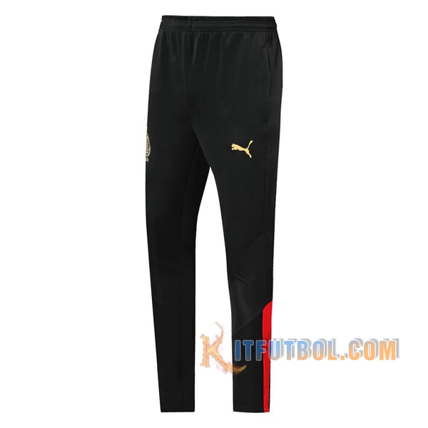 Pantalones Entrenamiento AC Milan Negro Amarillo 2019/2020