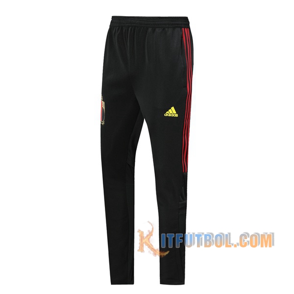 Pantalones Entrenamiento Bélgica Negro Amarillo 2019/2020