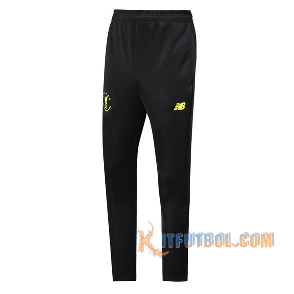 Pantalones Entrenamiento FC Liverpool Negro Amarillo 2019/2020