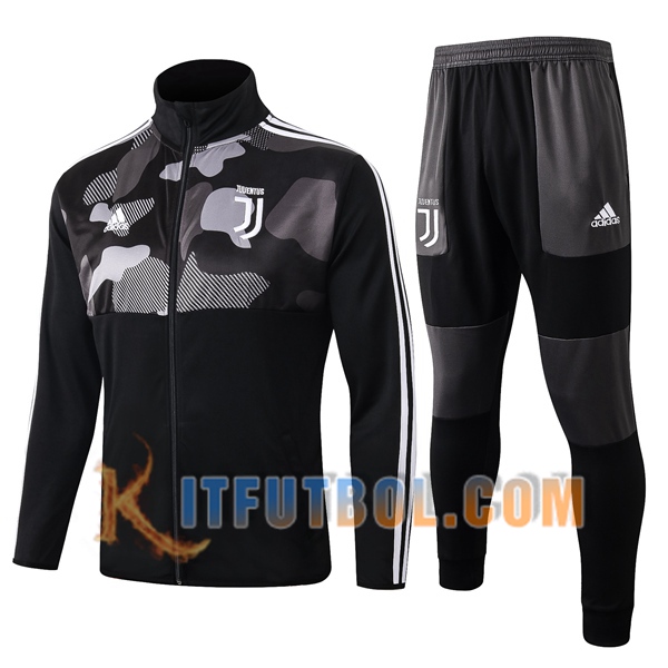 Chandal Futbol - Chaqueta Juventus Negro Cuello alto 2019/2020