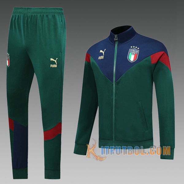 Chandal Futbol - Chaqueta Italia Niños Verde 2019/2020