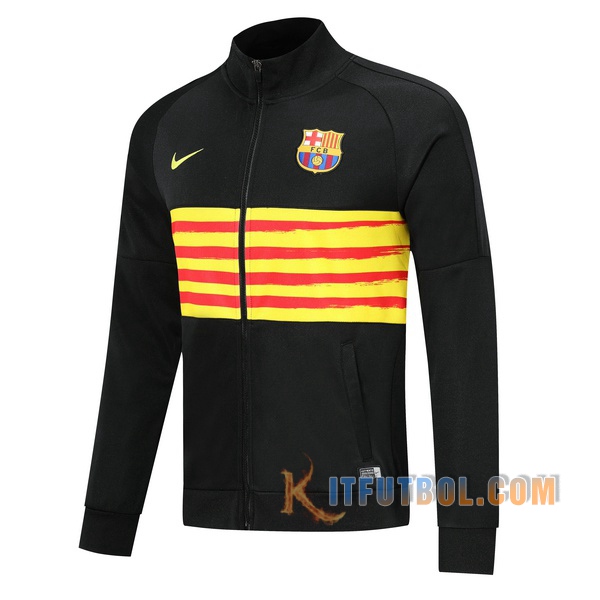Chaquetas Futbol FC Barcelona Negro Amarillo 2019/2020