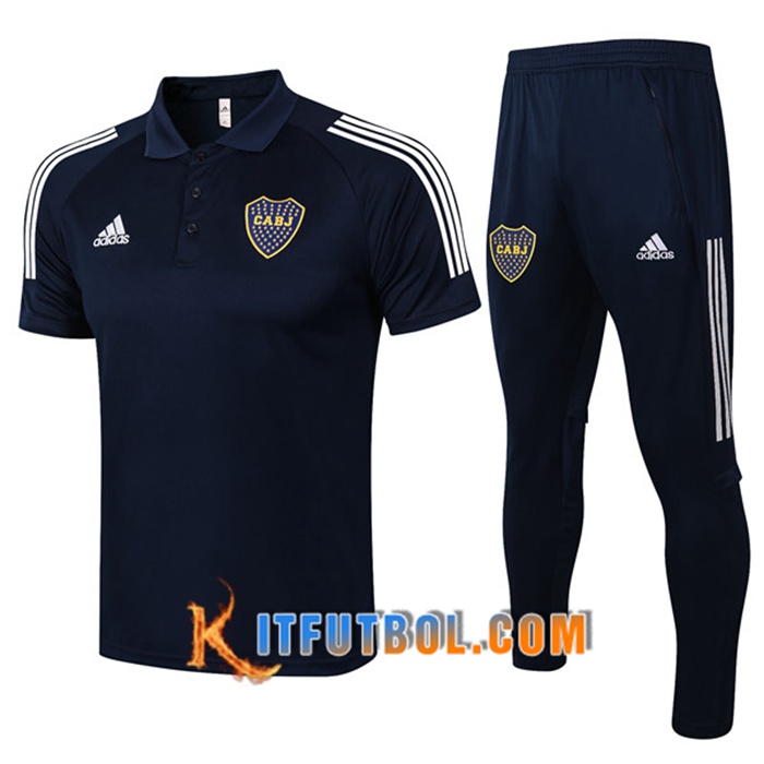 Camiseta Polo Boca Juniors + Pantalones Azul Marino 2020/2021