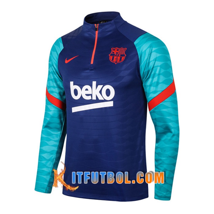 Sudadera De Entrenamiento FC Barcelona Azul Marino 2020/2021