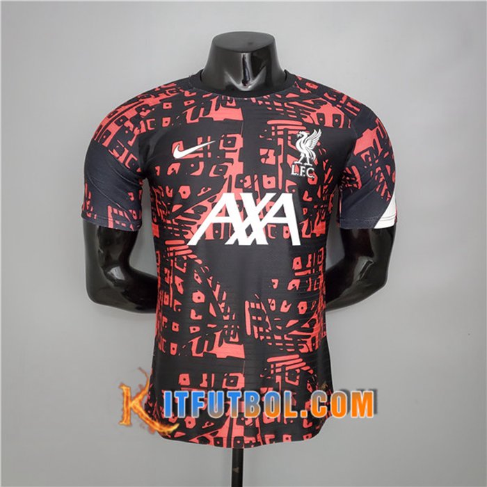Camiseta Entrenamiento FC Liverpool Negro/Rojo 2020/2021