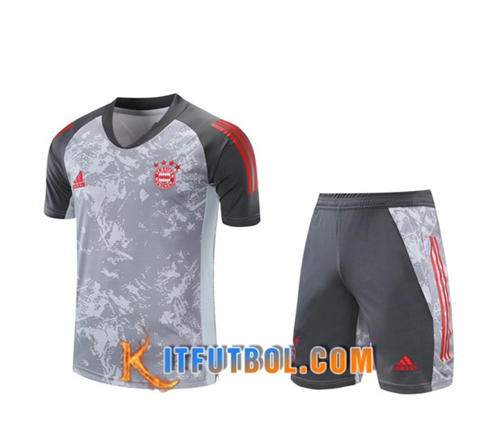 Camiseta Entrenamiento Bayern Munich + Cortos Grise 2020/2021