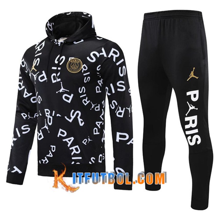 Chaqueta Con Capucha Chandal Jordan PSG Negro 2020/2021