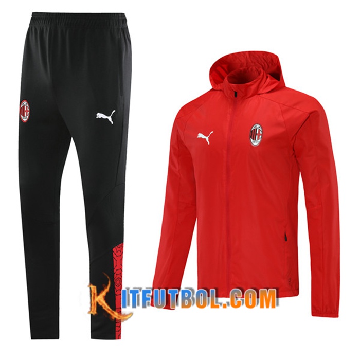 Rompevientos Chandal De Futbol AC Milan Azul Marino 2020/2021