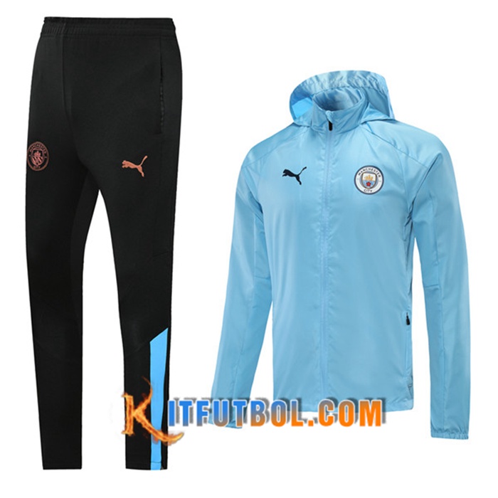 Rompevientos Chandal De Futbol Manchester City Azul 2020/2021