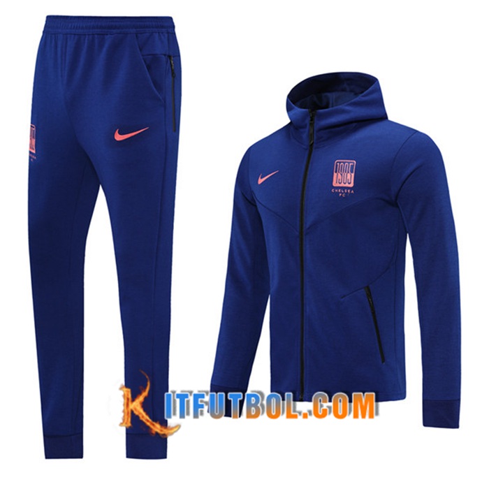 Chaqueta Con Capucha Chandal FC Chelsea Azul Marino 2020/2021