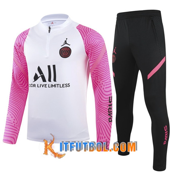 Chandal Equipos De Futbol Jordan PSG Blanca/Rosa 2020/2021