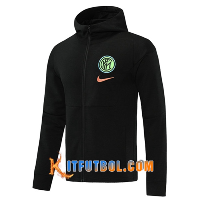 Chaqueta Con Capucha Inter Milan Negro 2020/2021