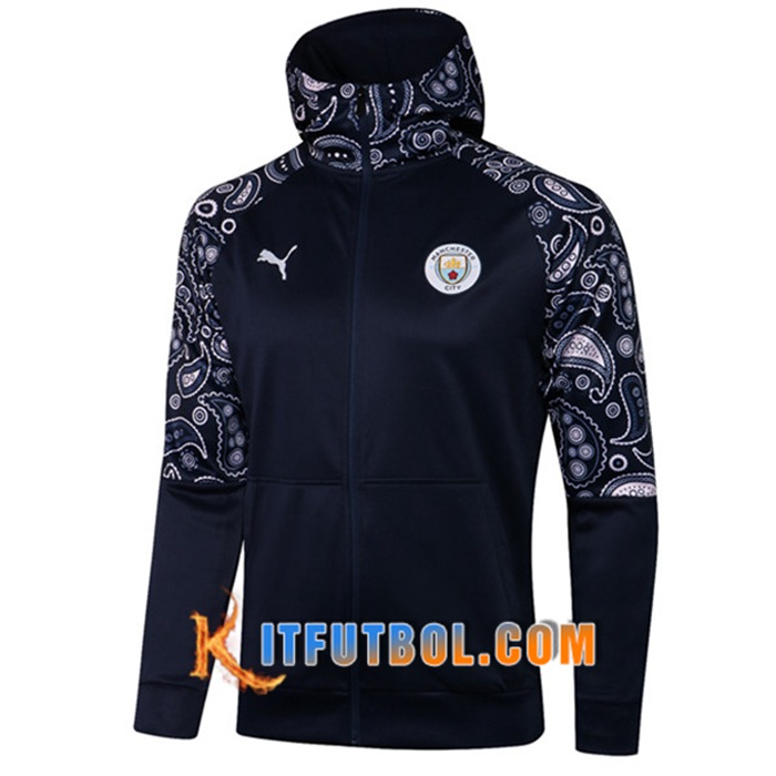 Chaqueta Con Capucha Manchester City Negro 2020/2021