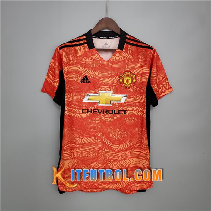 Camiseta Futbol Manchester United Portero Naranja 2021/2022