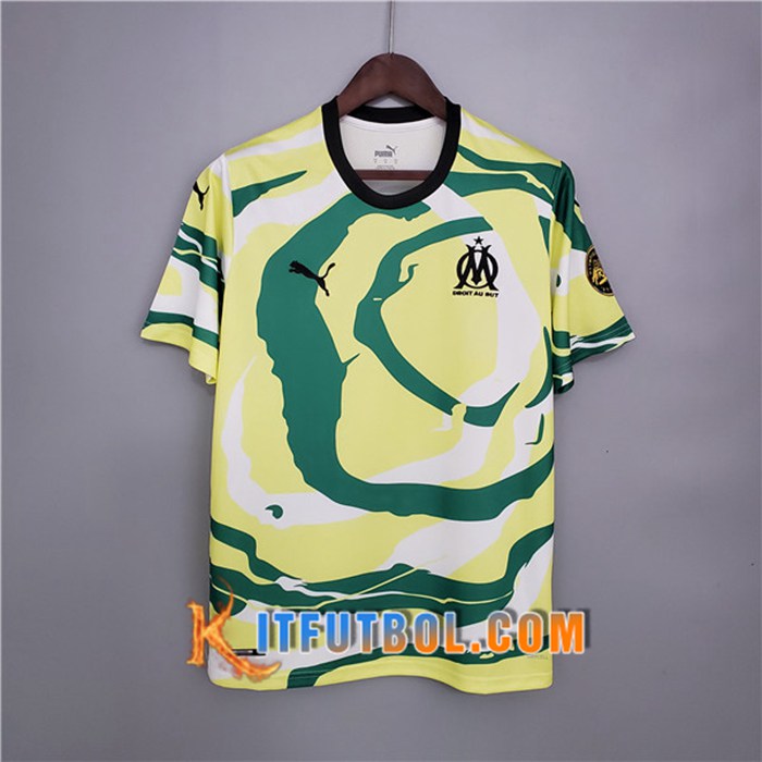 Camiseta Marsella OM Africa Special Edition Blanca/Amarillo/Verde 2021/2022