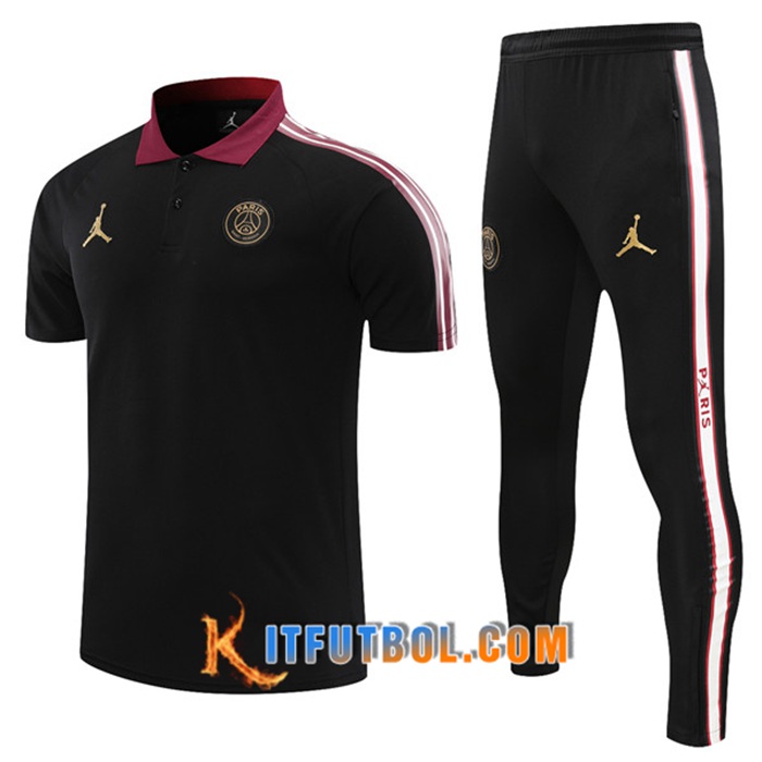 Camiseta Polo PSG + Pantalones Negro 2021/2022