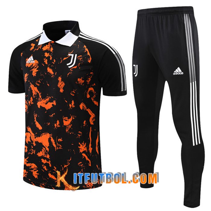 Camiseta Polo Juventus + Pantalones Negro/Amarillo 2021/2022