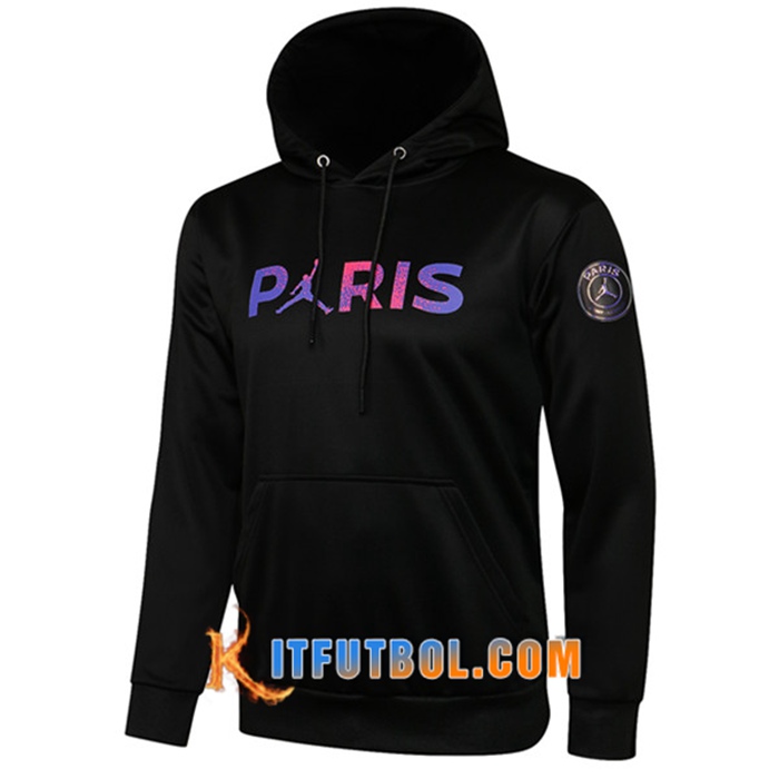 Sudadera De Entrenamiento Capucha Jordan PSG Paris Negro 2021/2022