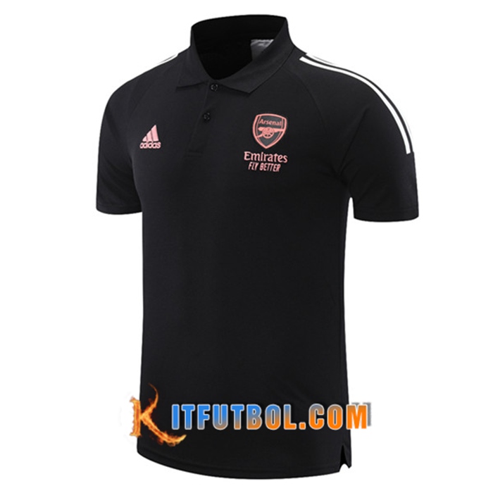 Camiseta Polo Futbol Arsenal Negro 2021/2022