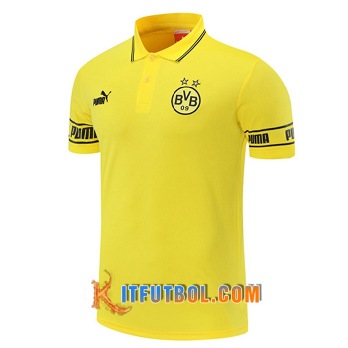 Camiseta Polo Futbol Dortmund BVB Amarillo 2021/2022