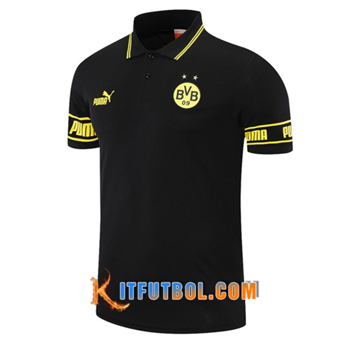 Camiseta Polo Futbol Dortmund BVB Negro 2021/2022