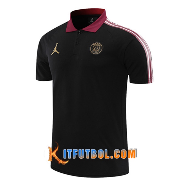 Camiseta Polo Futbol PSG Negro 2021/2022