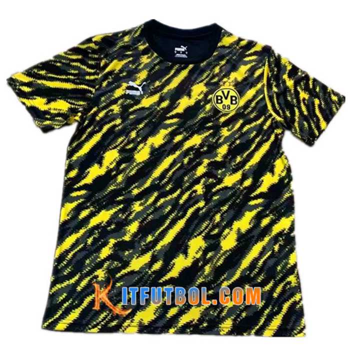Camiseta Entrenamiento Dortmund BVB Negro/Amarillo 2021/2022