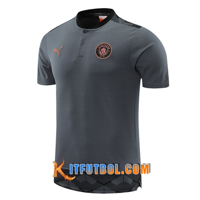 Camiseta Entrenamiento Manchester City Gris 2021/2022