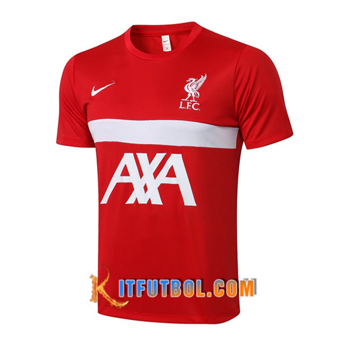 Camiseta Entrenamiento FC Liverpool Rojo/Blanca 2021/2022