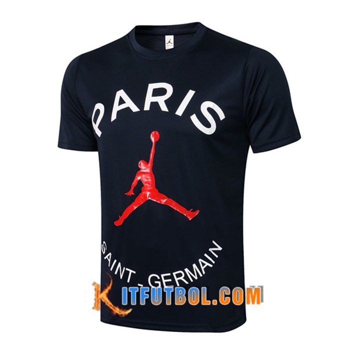 Camiseta Entrenamiento PSG Jordan Negro/Blanca 2021/2022