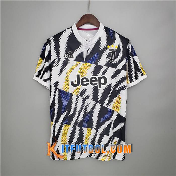 Camiseta Entrenamiento Juventus Negro/Blanca/Amarillo 2021/2022