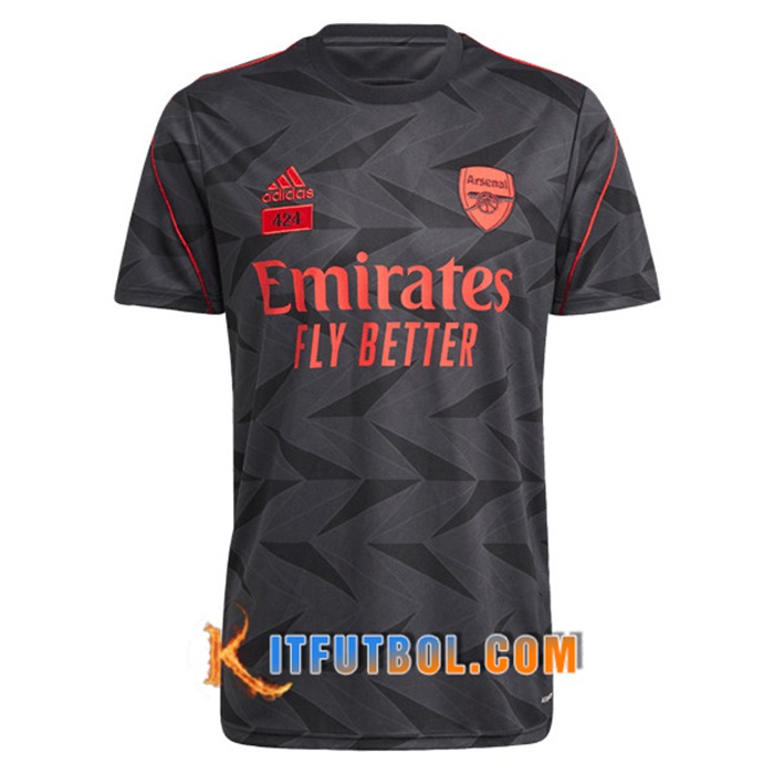 Camiseta Entrenamiento Arsenal 424 Negro 2021/2022