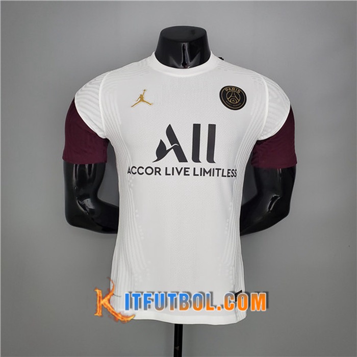 Camiseta Entrenamiento PSG Jordan Blanca/Marrón 2021/2022