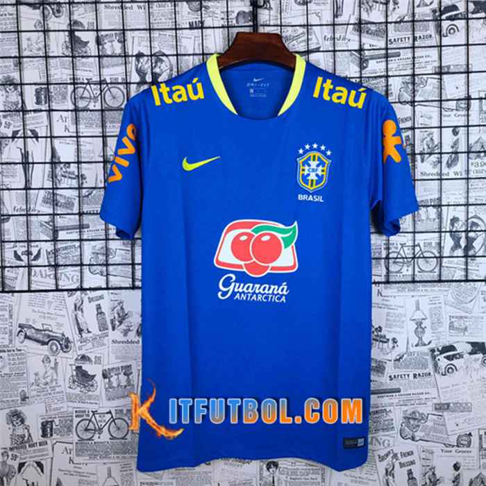 Camiseta Entrenamiento Brasil Azul 2021/2022