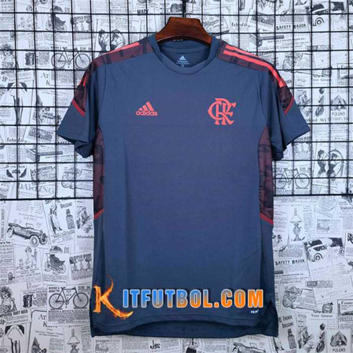 Camiseta Entrenamiento Flamengo Gris 2021/2022