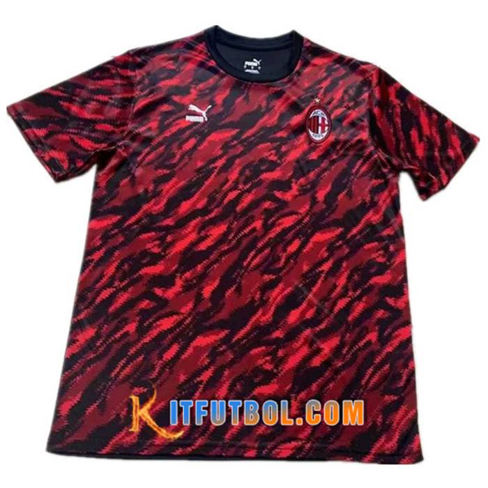 Camiseta Entrenamiento AC Milan Negro/Rojo 2021/2022