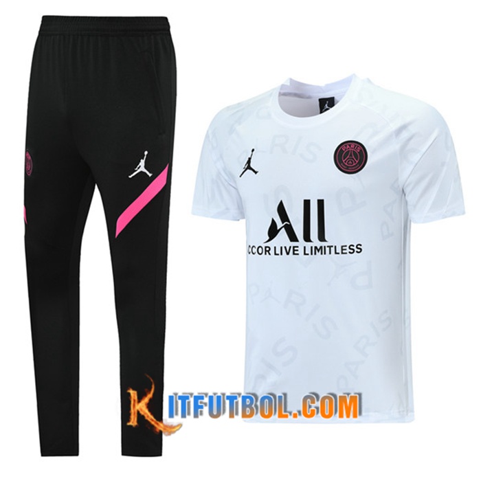 Camiseta Entrenamiento PSG Jordan + Pantalones Blanca 2021/2022
