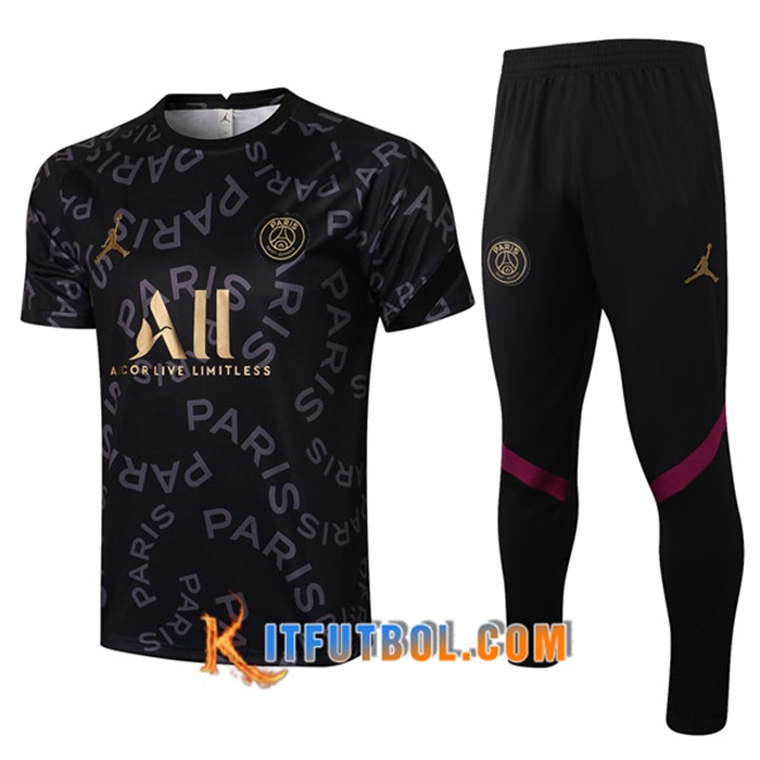 Camiseta Entrenamiento PSG Jordan + Pantalones Negro 2021/2022