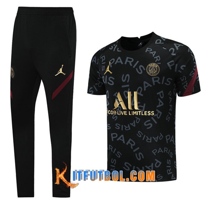 Camiseta Entrenamiento PSG Jordan + Pantalones Negro 2021/2022
