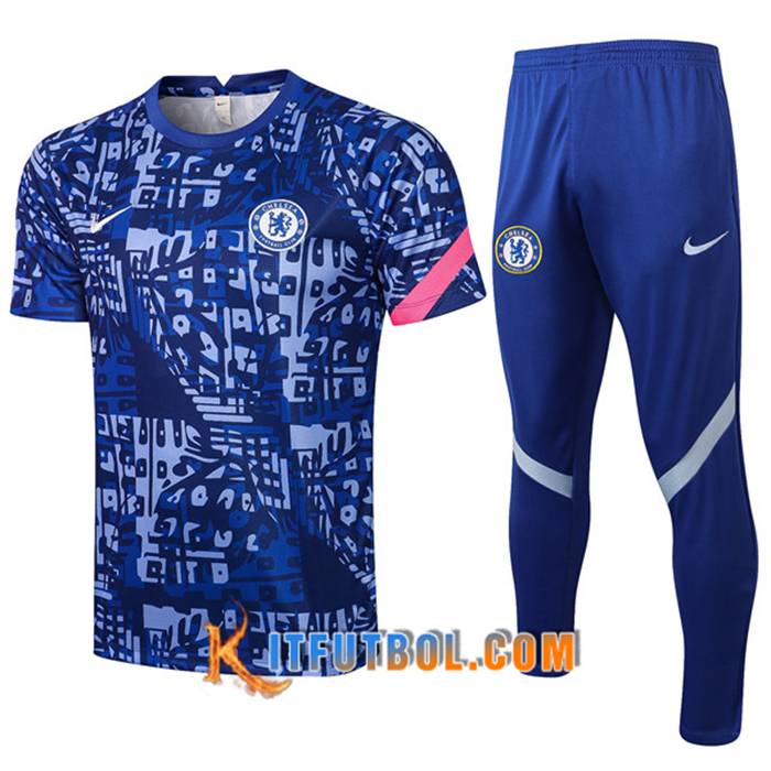Camiseta Entrenamiento FC Chelsea + Pantalones Azul 2021/2022
