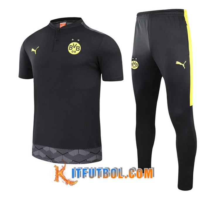 Camiseta Entrenamiento Dortmund BVB + Pantalones Negro 2021/2022