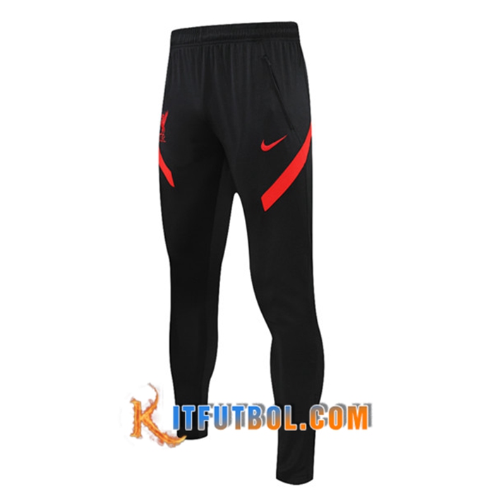 Pantalon Entrenamiento FC Liverpool Negro/Rojo 2021/2022