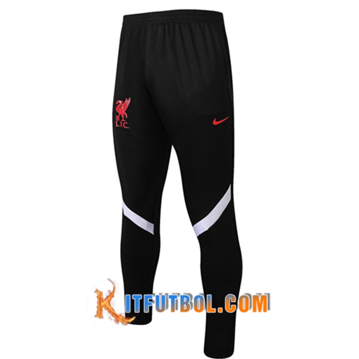 Pantalon Entrenamiento FC Liverpool Negro/Blanca 2021/2022