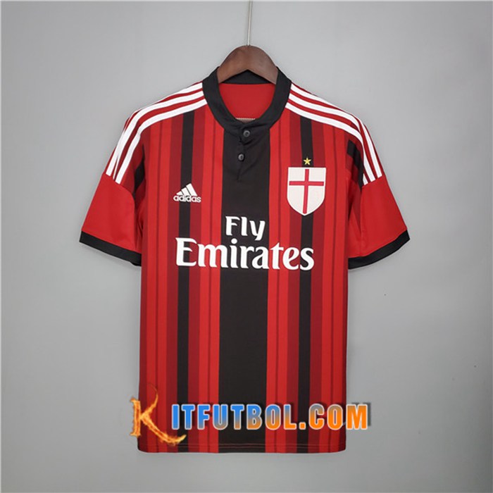 Camiseta Futbol AC Milan Retro Titular 2014/2015