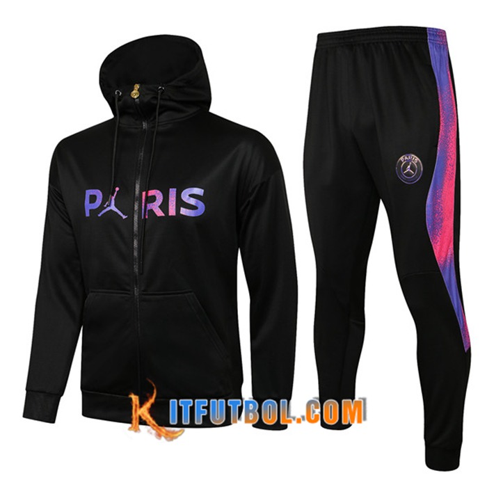Chaqueta Con Capucha Chandal Jordan PSG Negro 2021/2022