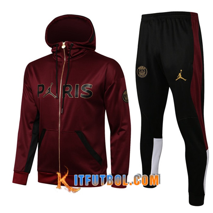Chaqueta Con Capucha Chandal Jordan PSG Púrpura 2021/2022