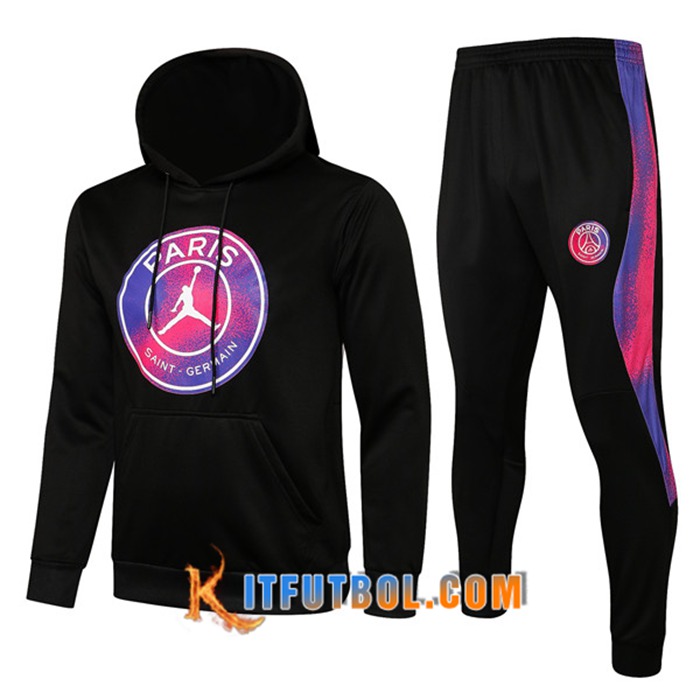 Chaqueta Con Capucha Chandal Foot Jordan PSG Negro 2021/2022