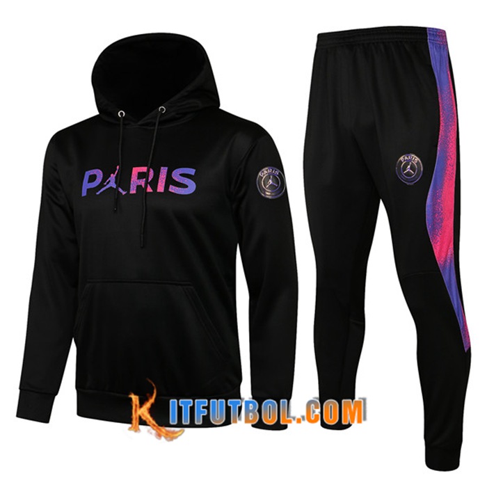 Chaqueta Con Capucha Chandal Foot Jordan PSG Paris Negro 2021/2022
