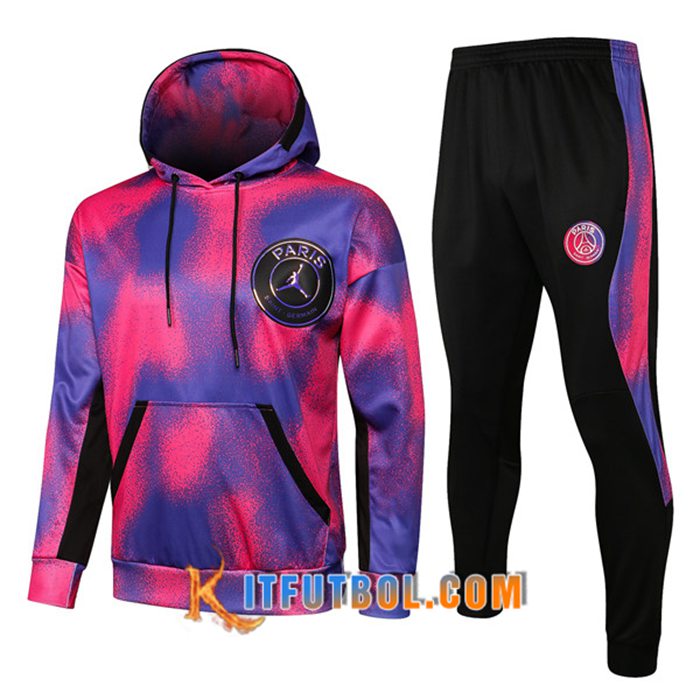 Chaqueta Con Capucha Chandal Foot Jordan PSG Rosa/Azul 2021/2022